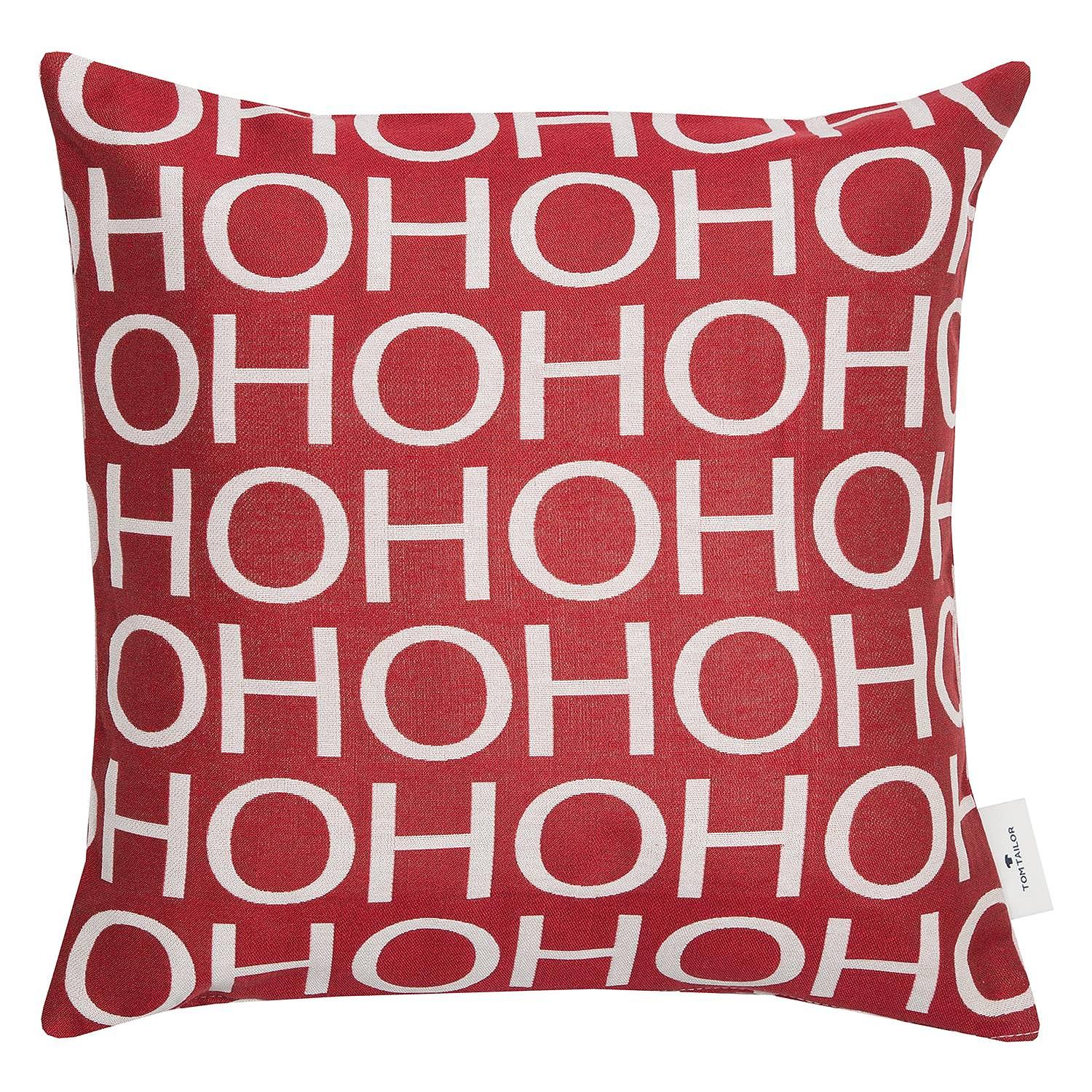 Kissenbezug Ho Ho Ho Mischgewebe Rot 0