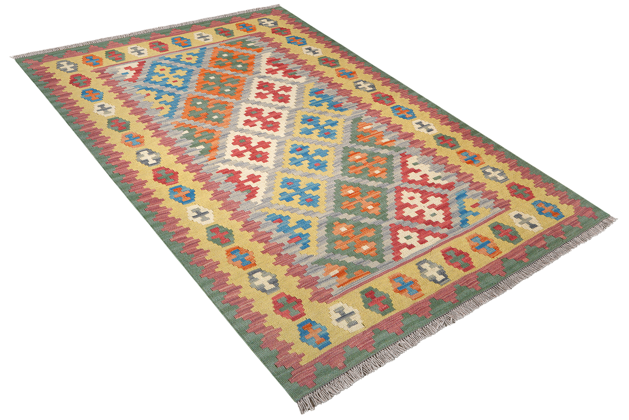 Kelim Gashgai Wolle Mehrfarbig 2