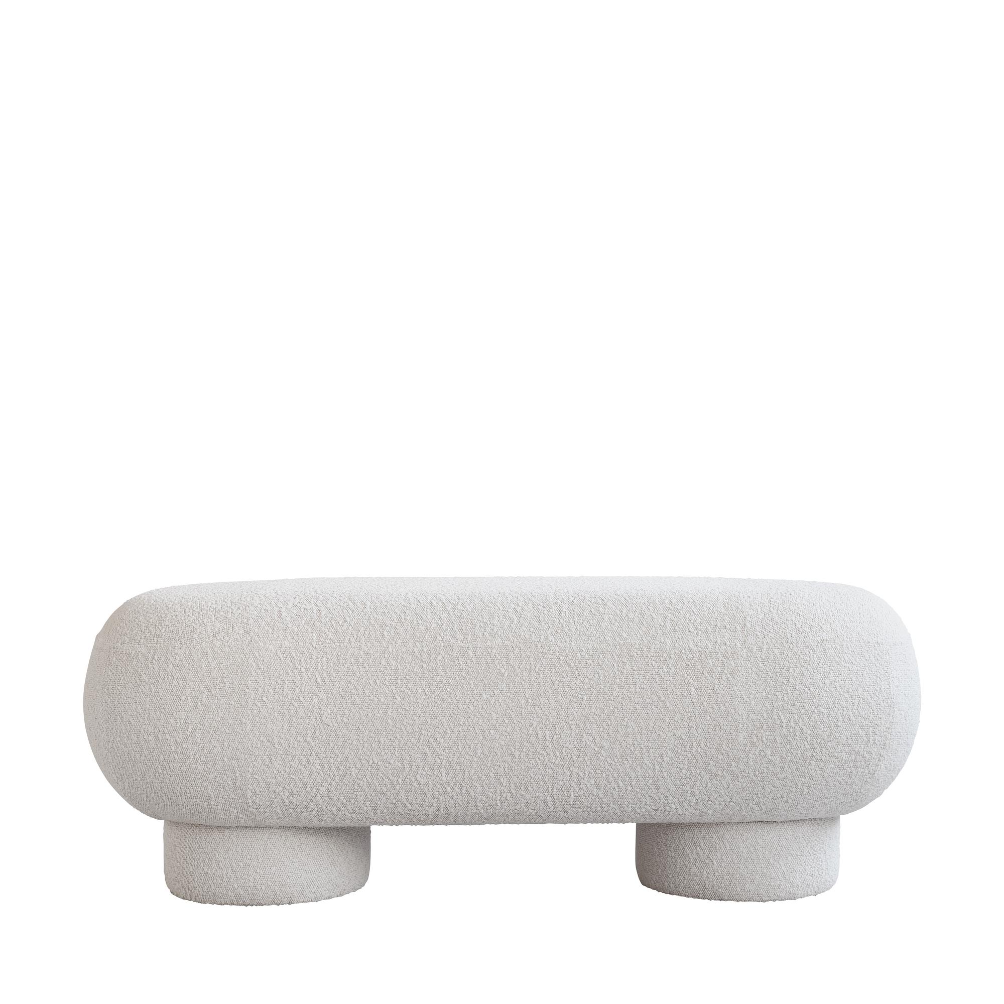 Big Foot Bench Off-White Bouclé  4