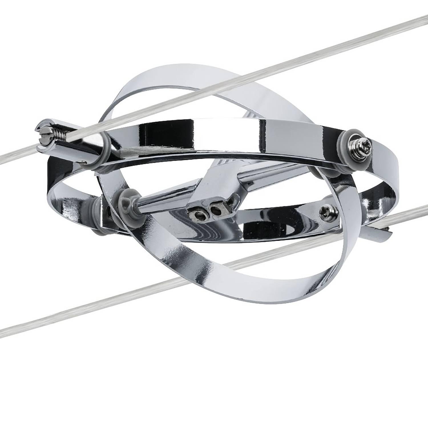 Seilsystem Cardan Kunststoff / Chrom 8-flammig 3
