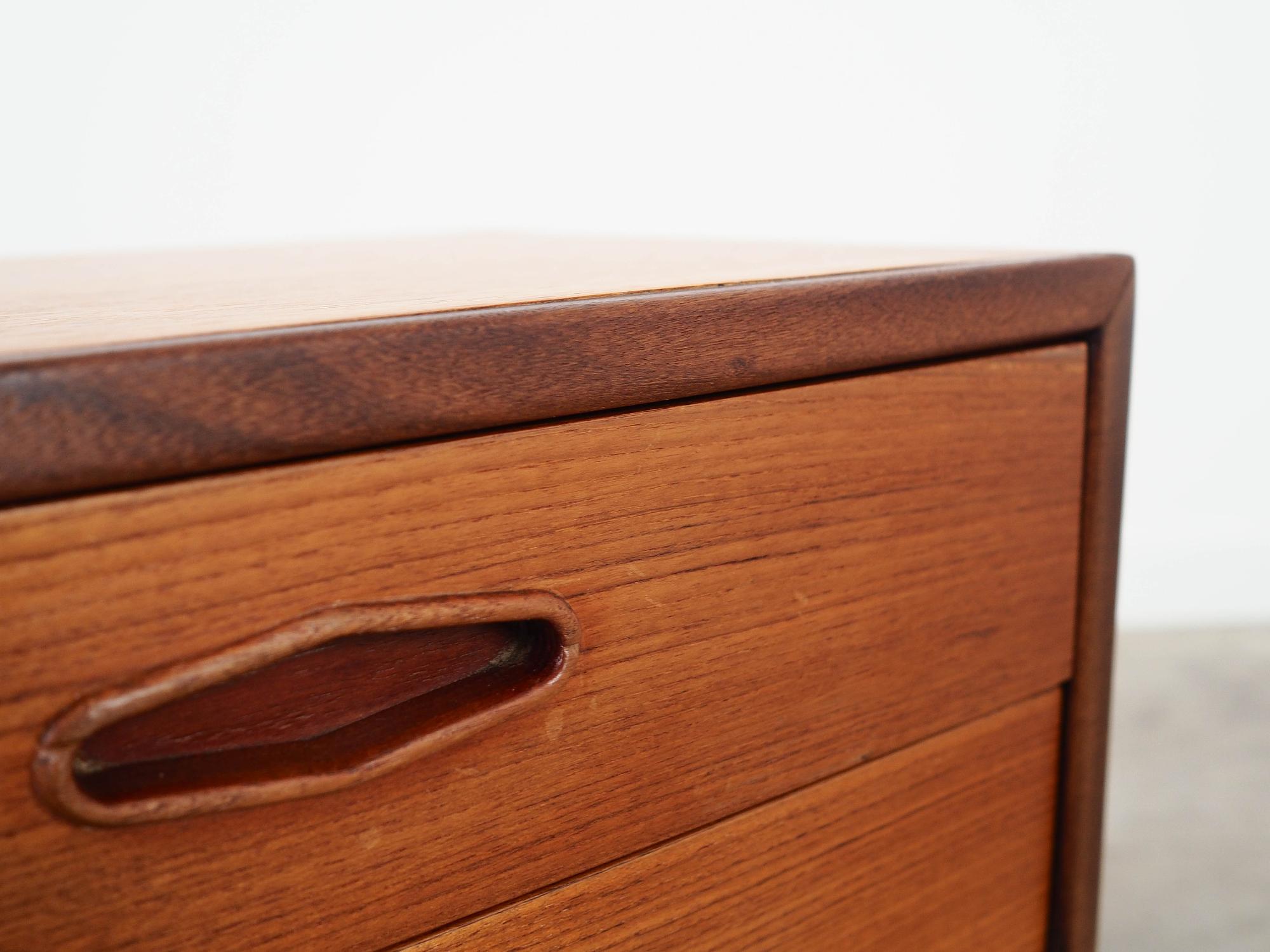 Teak nightstand, Danish design, 1970s, 8