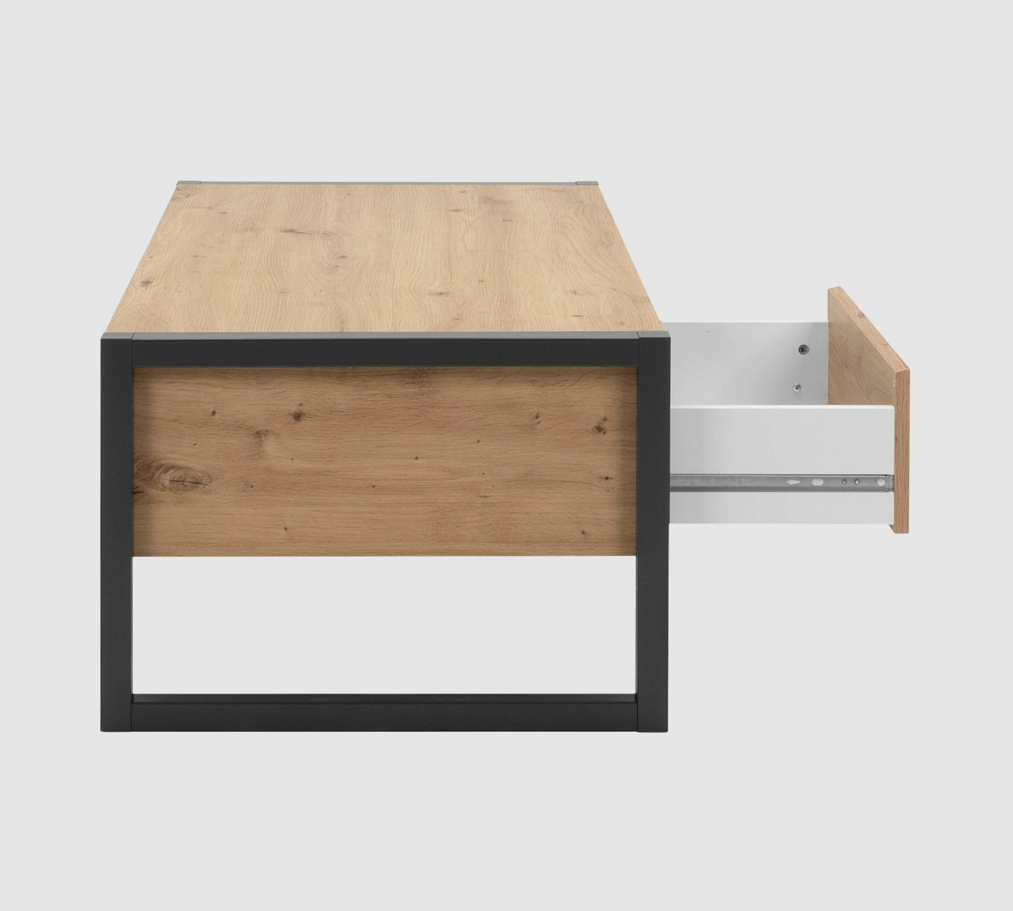 Couchtisch mit Schublade Eichendekor 4