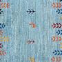 Rizbaf Gabbeh-Teppich Wolle Blau 4