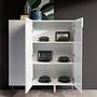 3053 Sideboard Verchromter Stahl Weiß 4