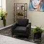 Lima armchair anthracite with black legs 1