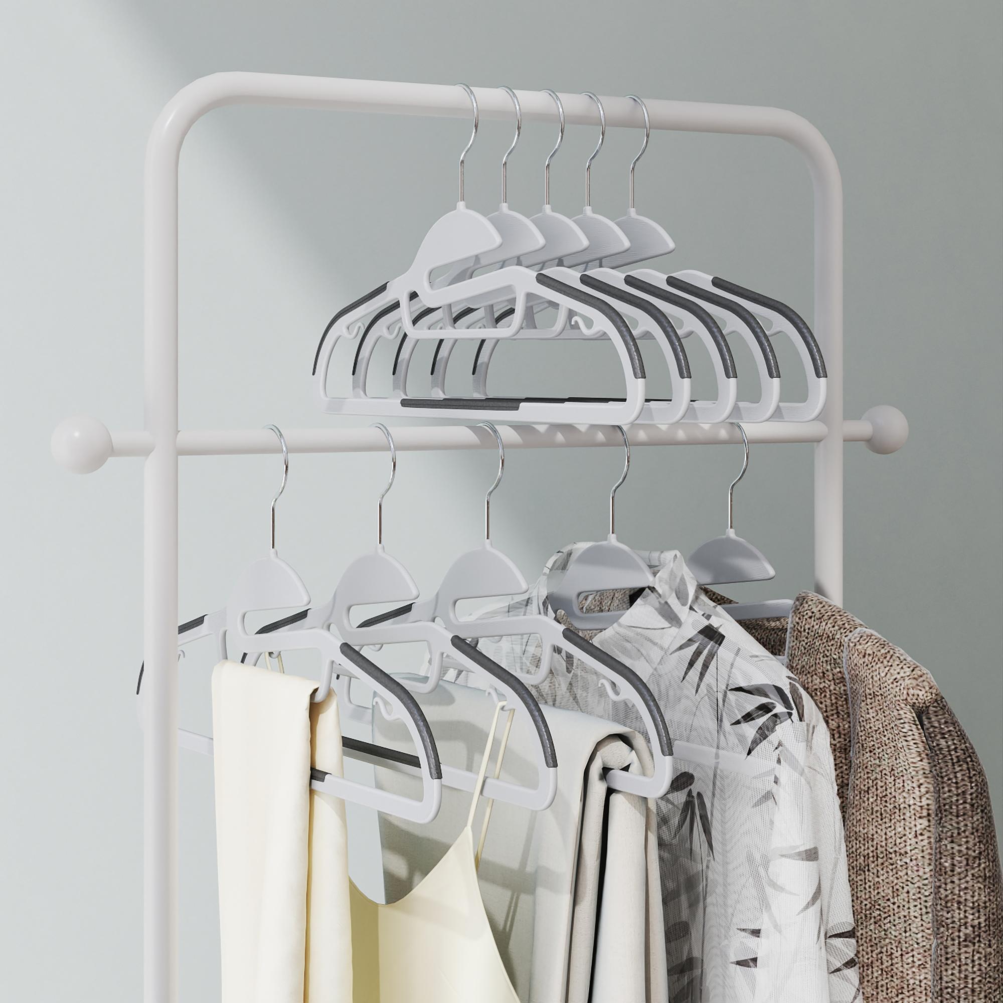 Vanoa Clothes Hangers 50-piece Powder-coated Steel White 3