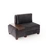 Perenna 1-seater module left Chenille Anthracite 4