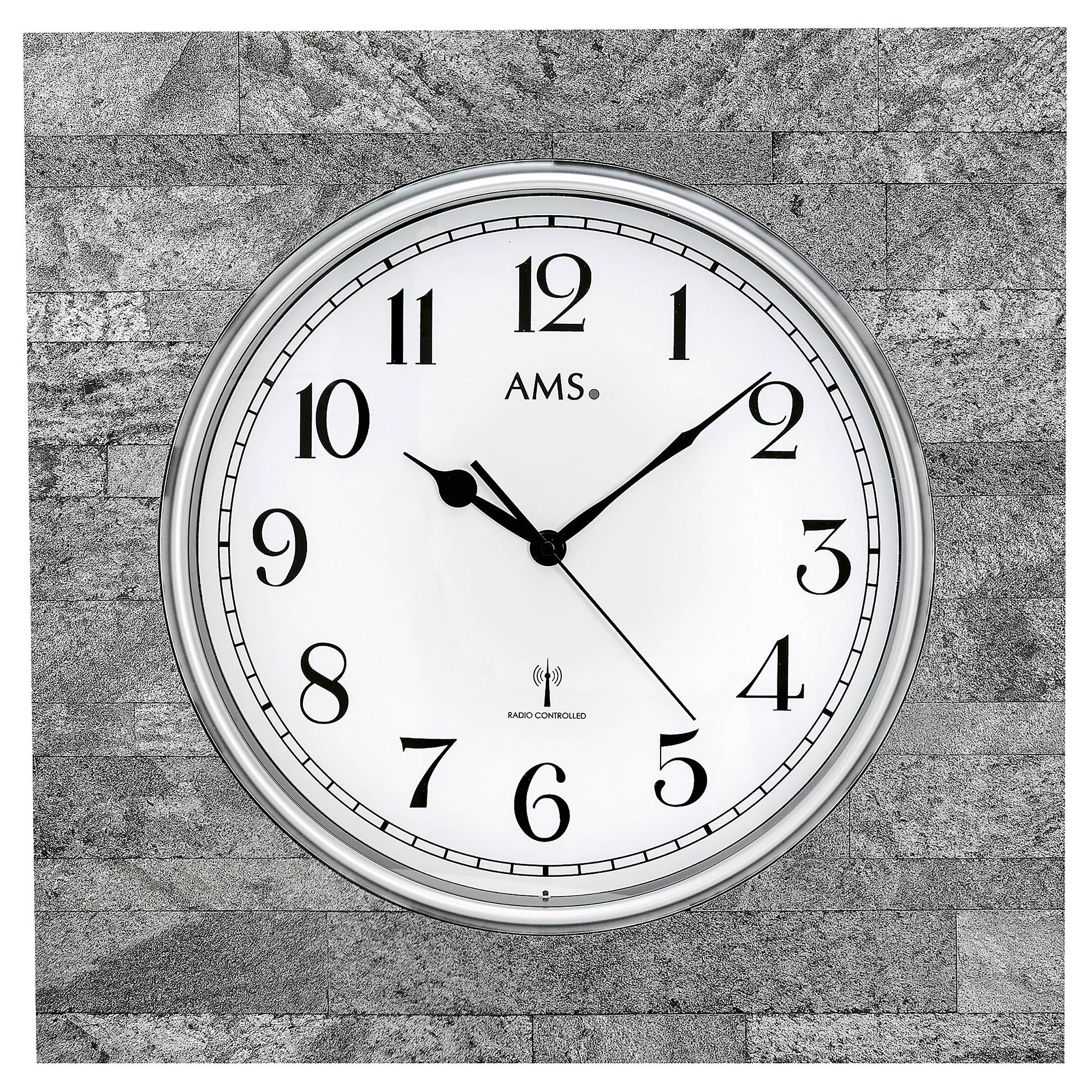 Funk-Wanduhr Oreda Silber 0