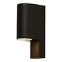 Up Down Wandleuchte mit Sensor Klarglas Aluminium Schwarz 0