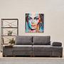 Perenna Sofa 3-Sitzer Chenille Grau 0