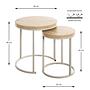 2x Levi Side Table Light Grey 2