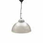 Vintage pendant lamp glass plastic grey 1970s 0