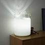 Table lamp Glass Metal 1970s 10