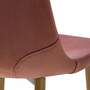 2x Polsterstuhl Samt Metall Rosa 7