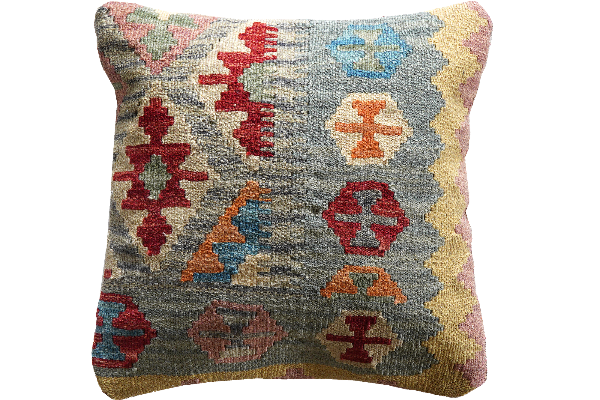 Carpet Pillow Wool Cotton Multicolored 0