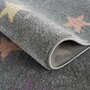 Teppich Textil Grau Gemustert 1