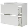 Gergov Waschbeckenunterschrank Weiß 2