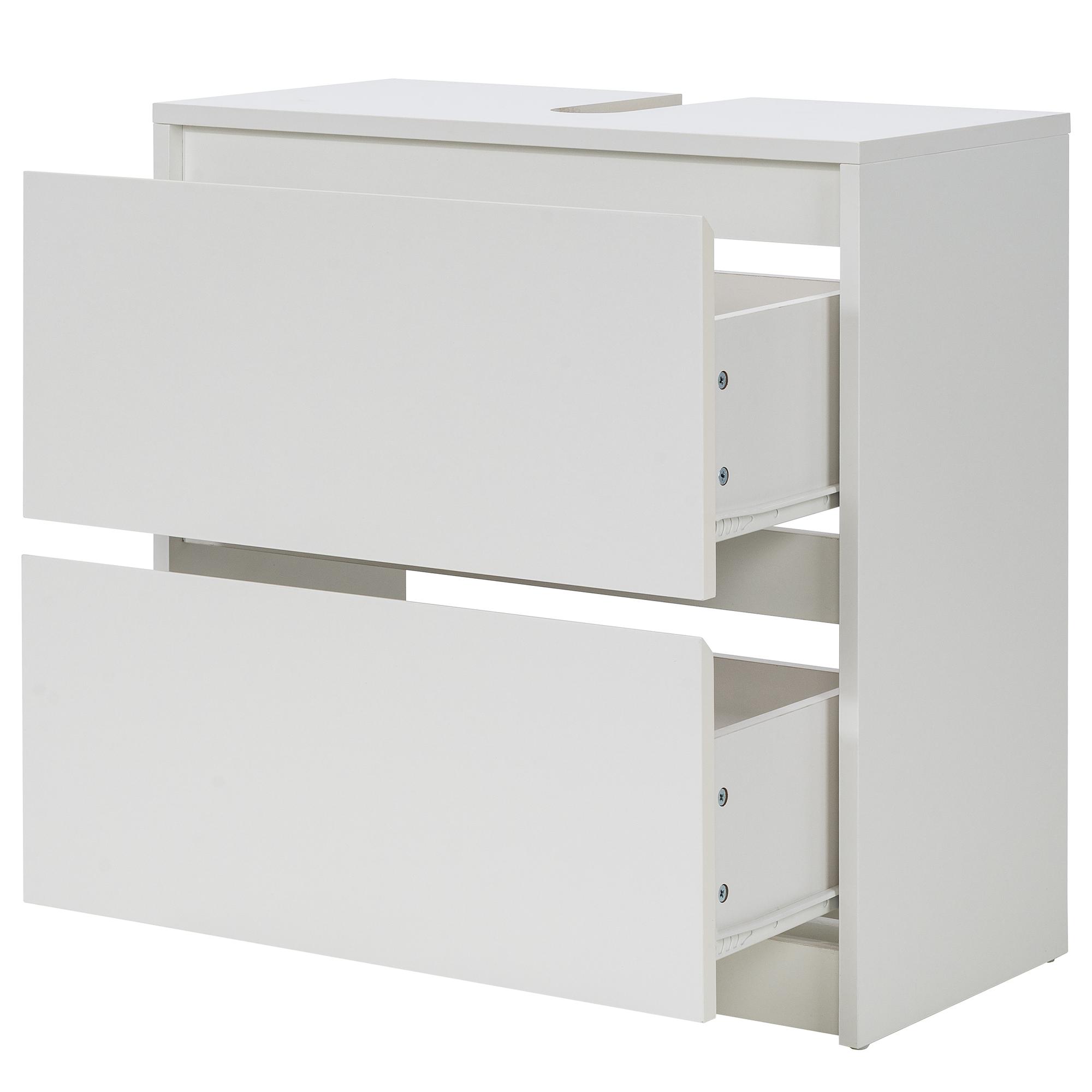 Gergov Waschbeckenunterschrank Weiß 2