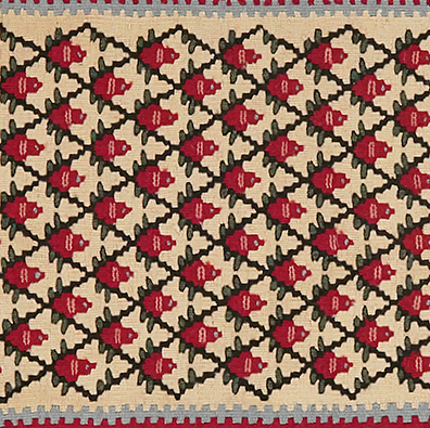 Kilim Senneh Teppich Braun 2