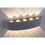 LED Wall Lamp Carlo II 10-Light Silver 2