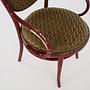 Vintage chair beech wood textile green 10