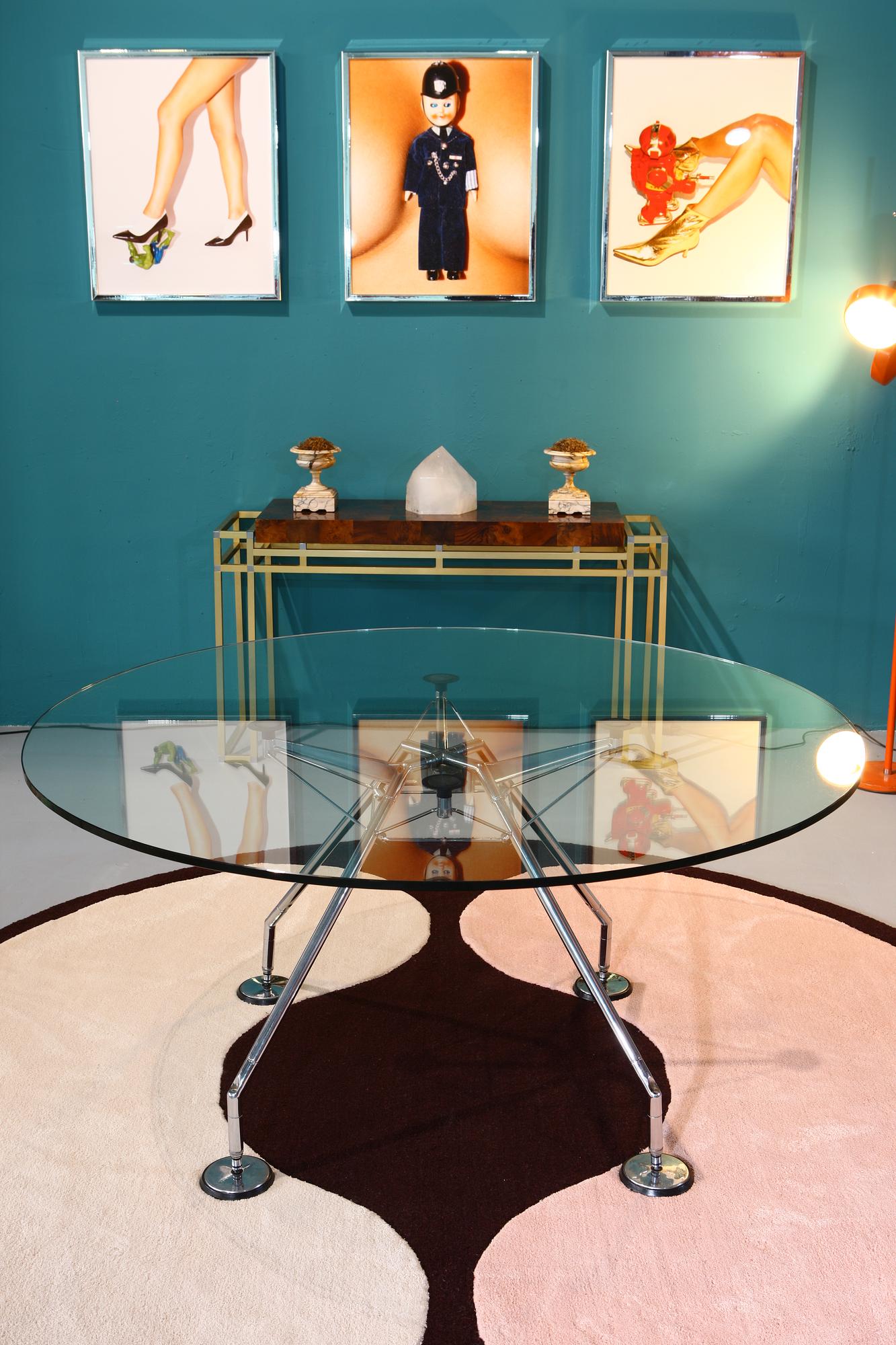 Nomos Dining Table Glass 1986 ø150cm 0