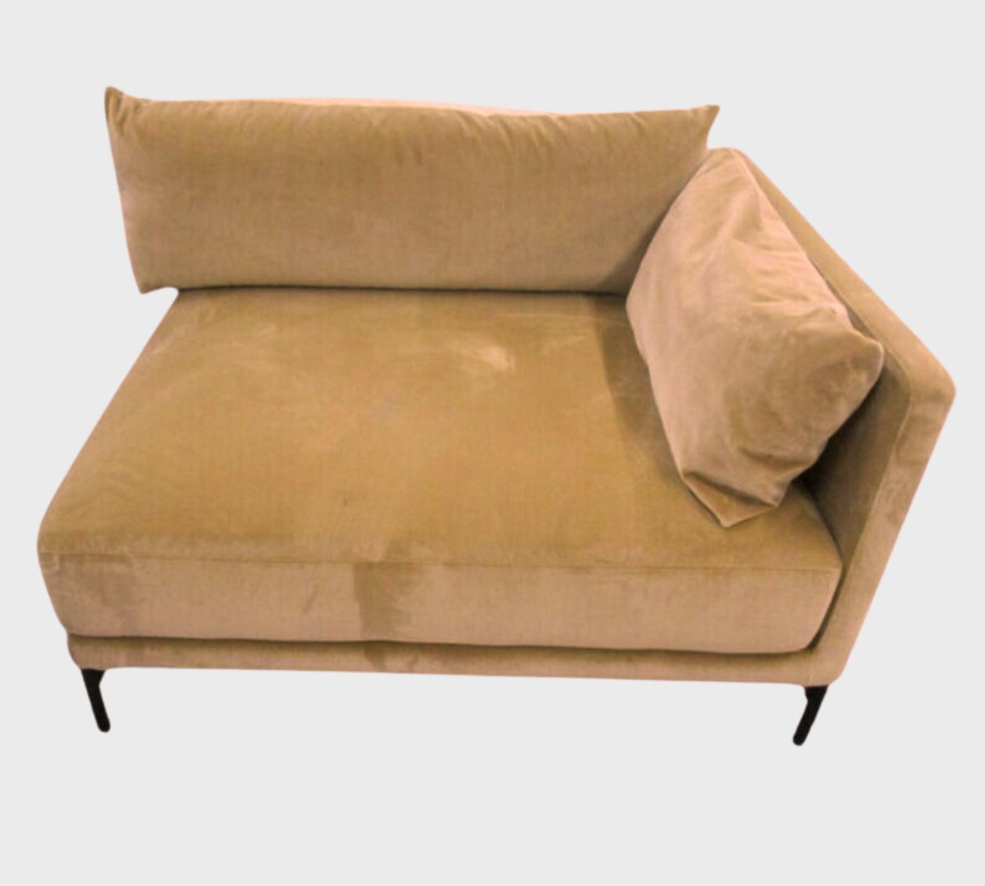 Vincent 1-Sitzer Modul Rechts Velour Matt Beige 4