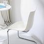 MENSIKU Cantilever Chair Set of 2 White 3