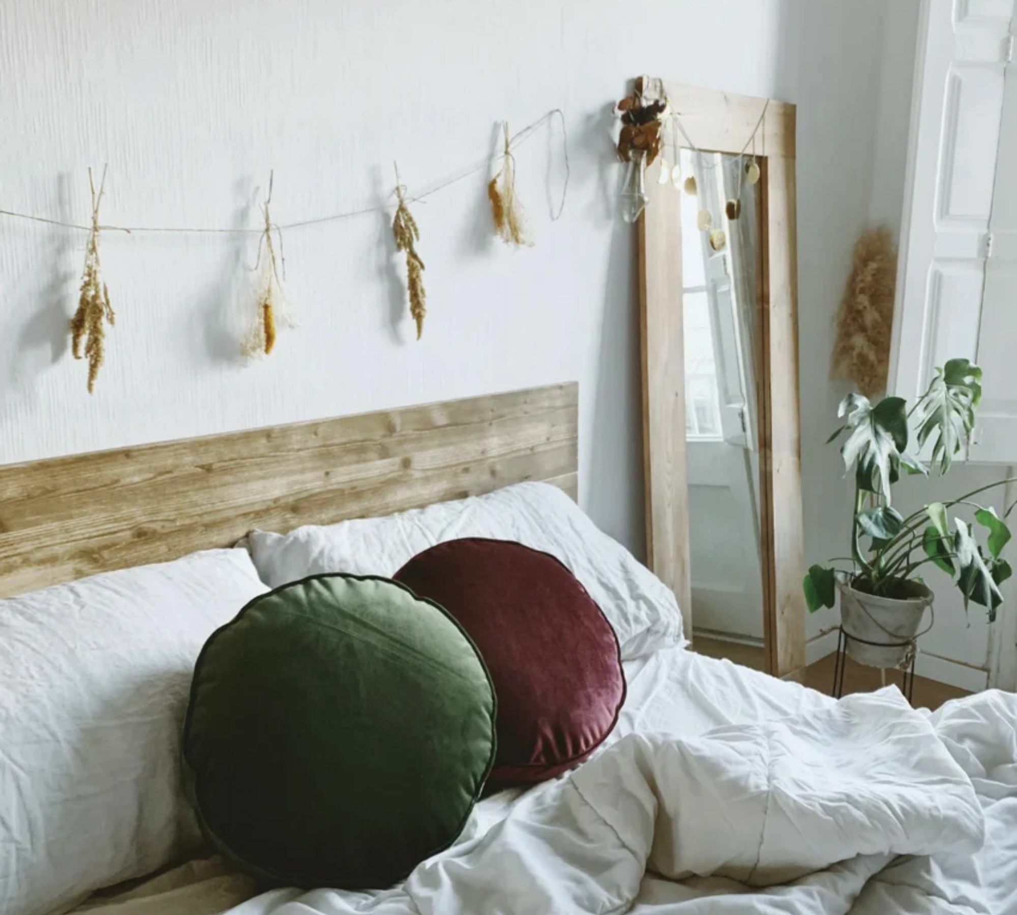 Ahel Kissen Samt Beige 2