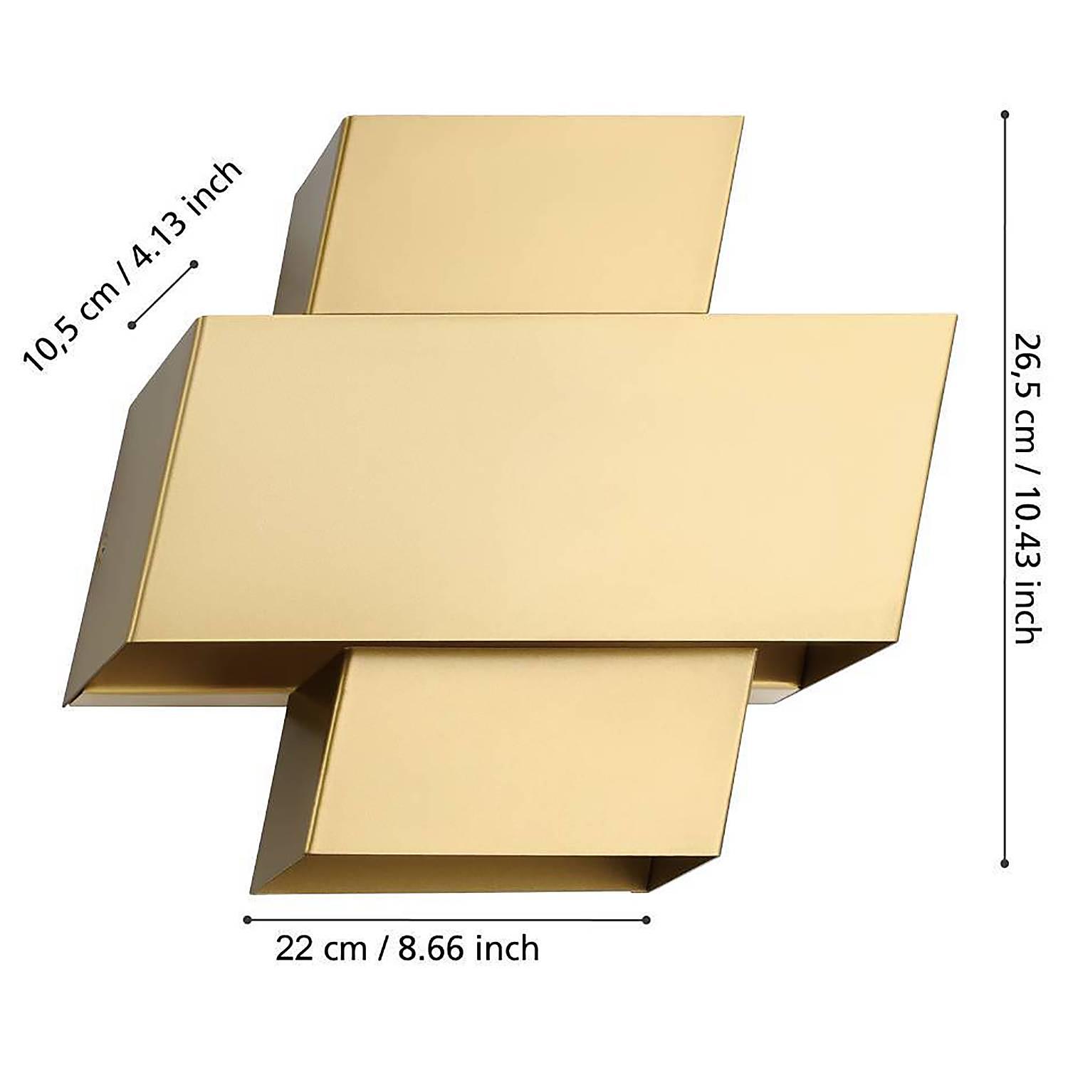 Wandleuchte Timparossa Stahl Gold 4