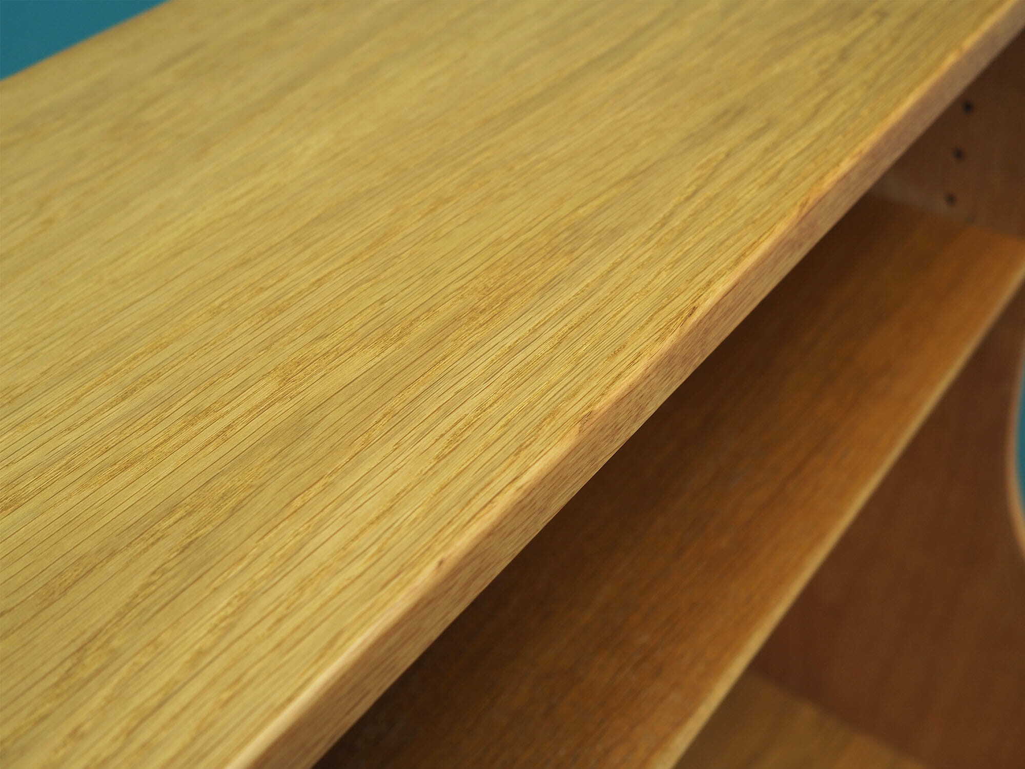 Vintage bookshelf wood brown 1970s 8