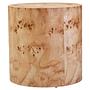 Mota Round Side Table Burl Wood 0