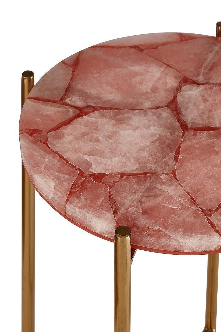 Vita Pink Quartz Beistelltisch
 3