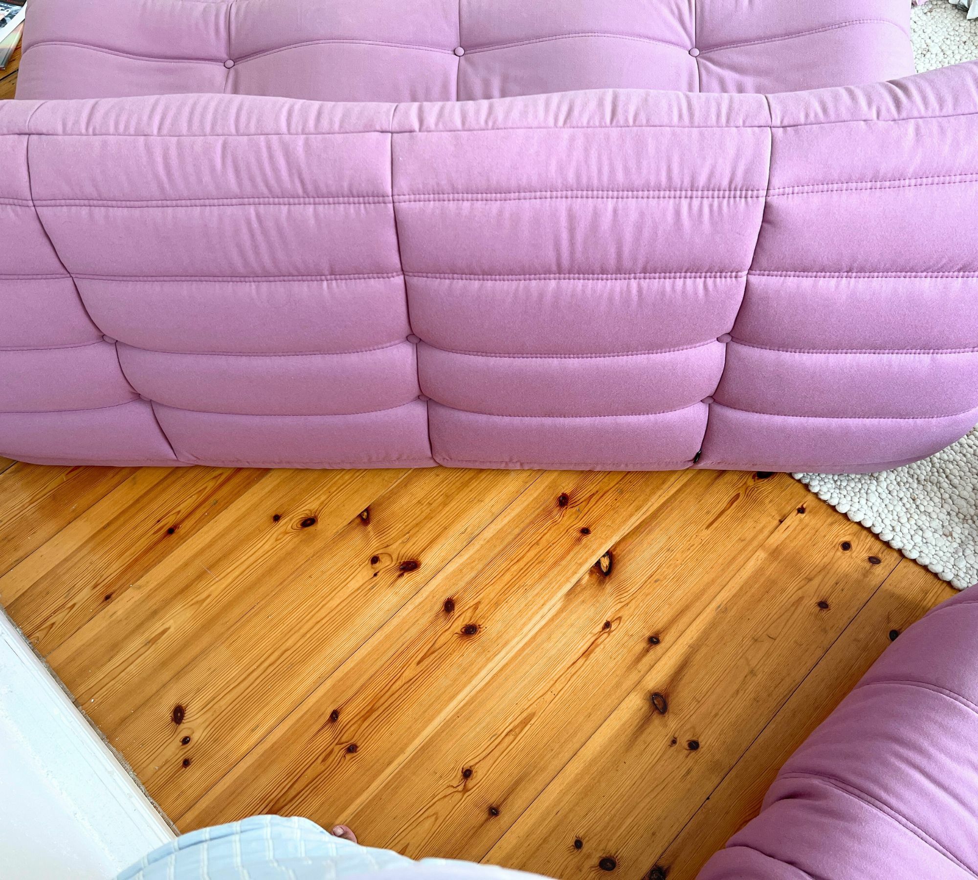 Togo Sofa 3-Teilig Ligne Roset Rosa 4