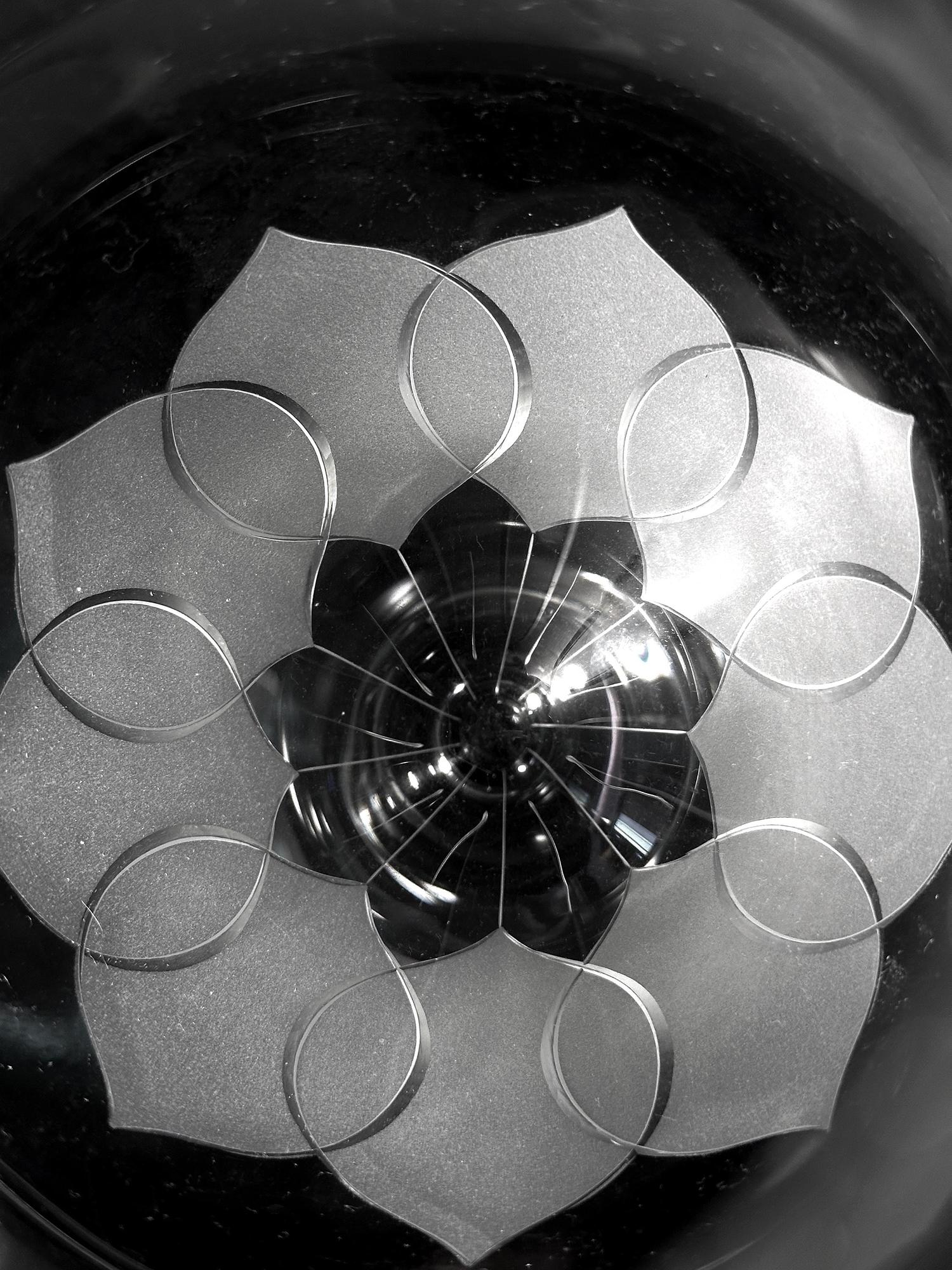 Vintage Lotus Decanter Crystal 1960s 7