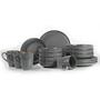 Dinner set 16-piece Porcelain Grey 2