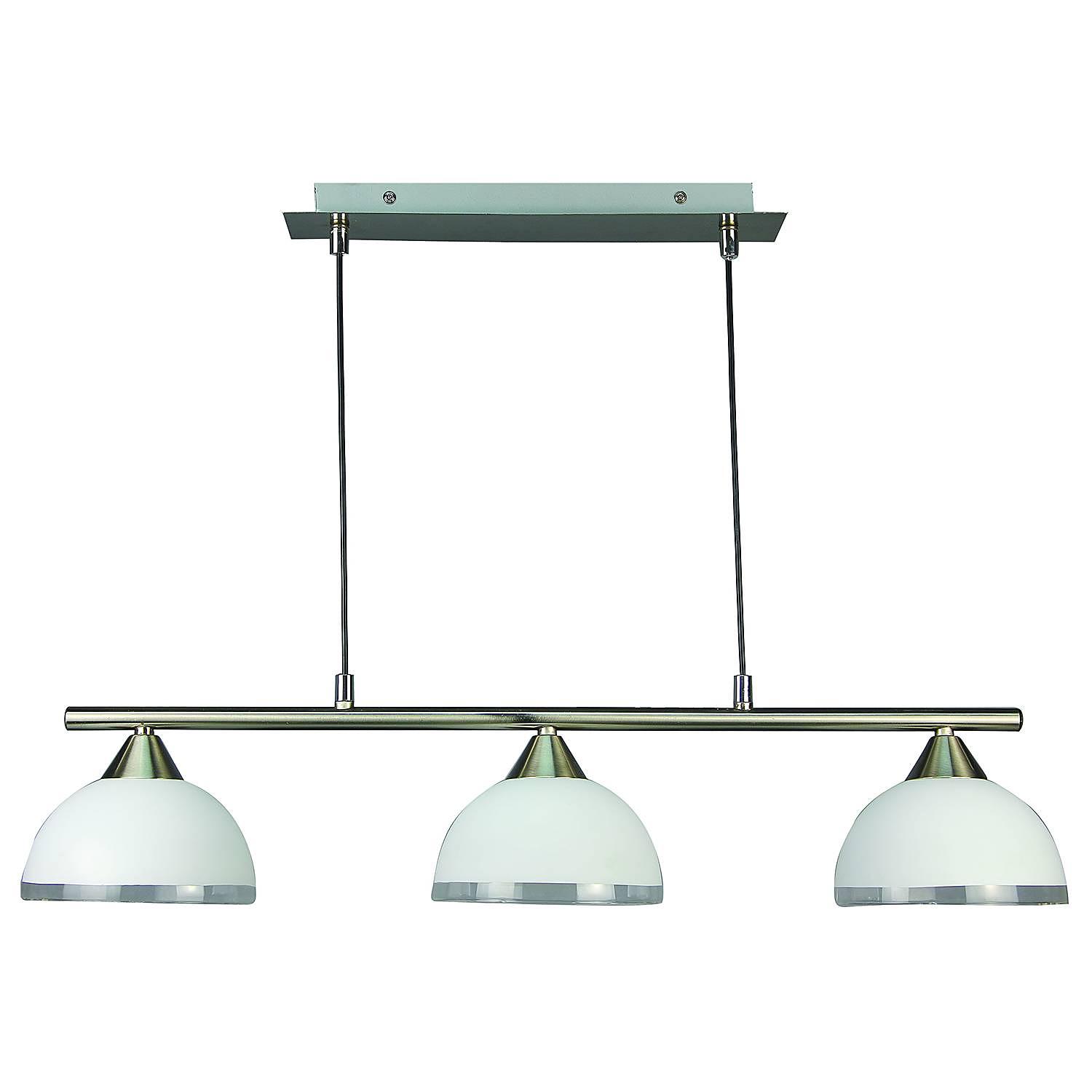 Jojo Type C Pendant Light Opal Glass Iron 3-light 0