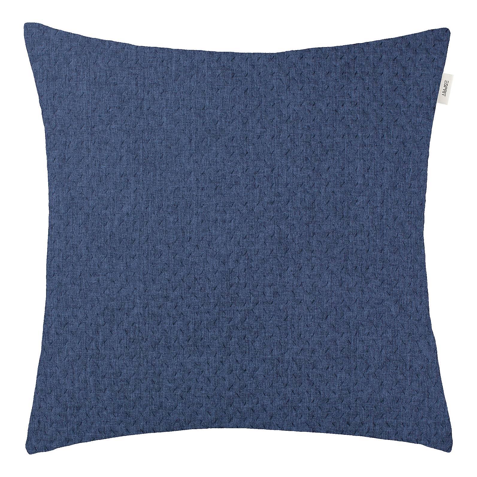Harp Structure Kissenbezug Polyester Marineblau 45 x 45 cm 0