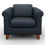 Amadeo Sessel Leder Blau 2