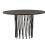 Dining Table Black Mocha Veneer Ø120cm 1
