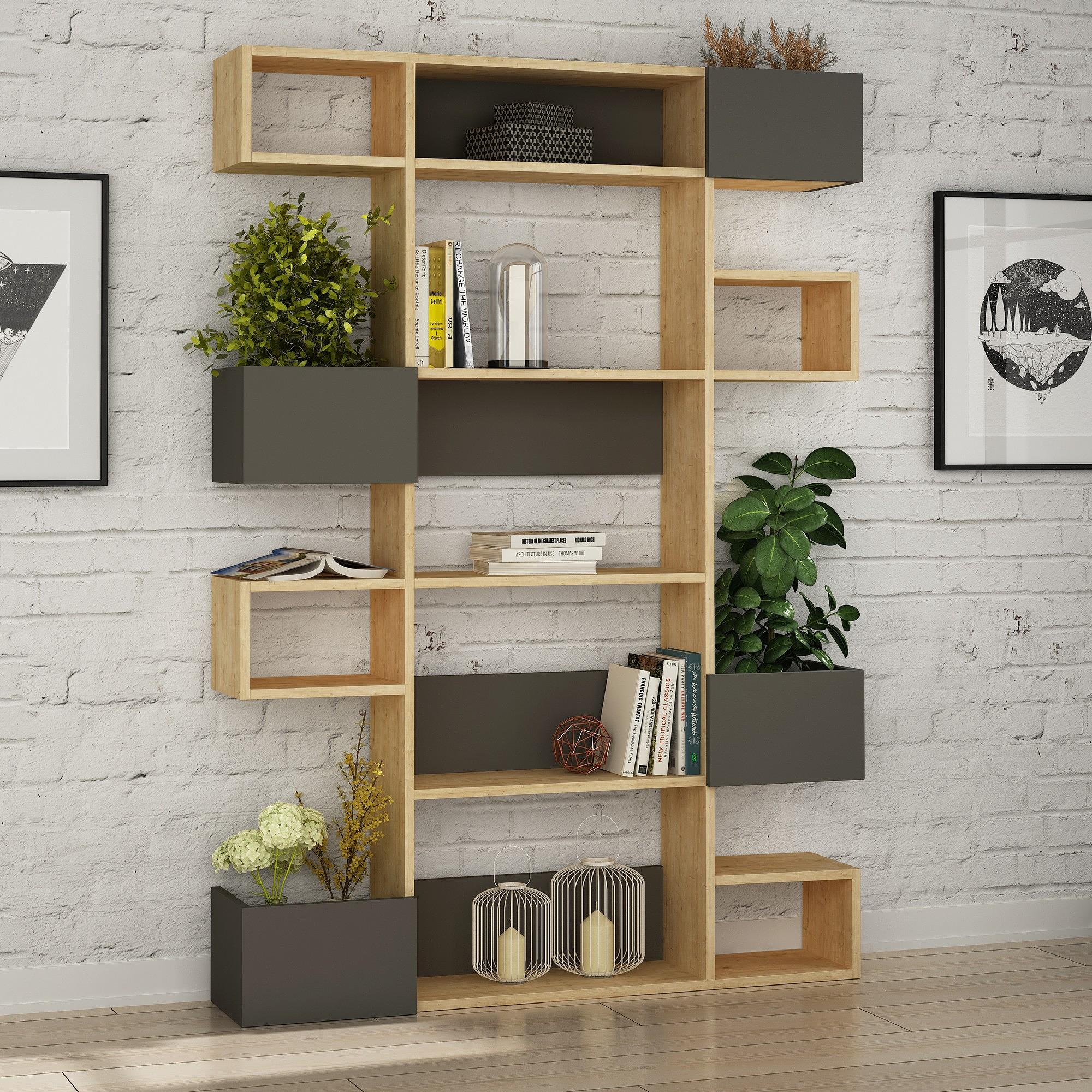 Niho Bookshelf Anthracite 0