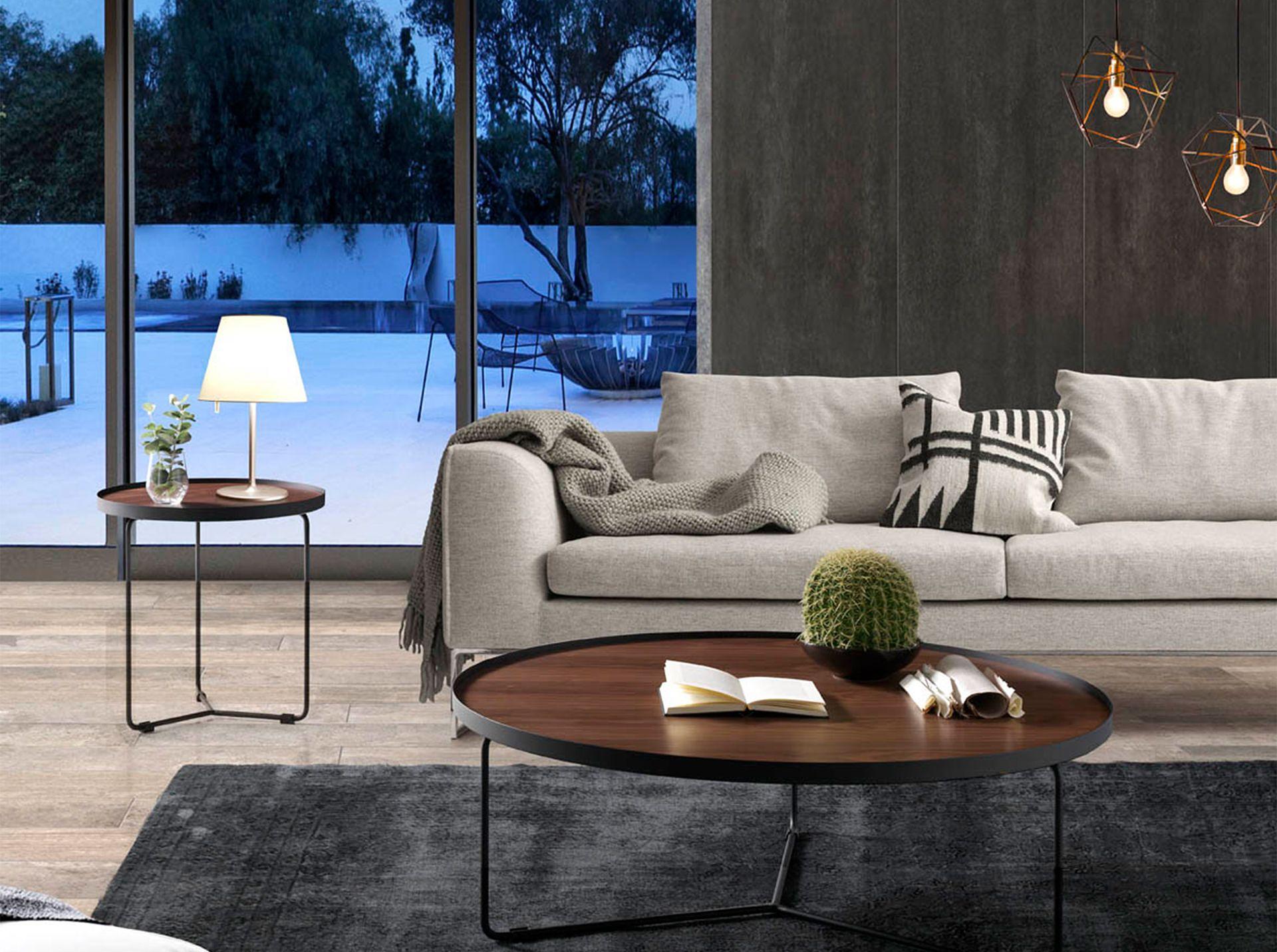 Round side table Brown Ø 50cm 1