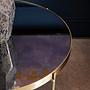 Allure Runder Beistelltisch Spiegel Gold 2