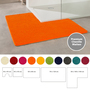 Mikrofaser Eckbadematte Orange Öko-Tex Standard 100 3