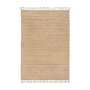 Levi Teppich Jute Baumwolle Beige 120 x 170 cm 0