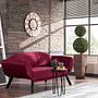 Genzo Schlafsofa 2-Sitzer Maroon 1