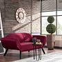 Genzo Sleeper Sofa 2-seater Maroon 1
