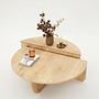 Podium coffee table oak brown 8