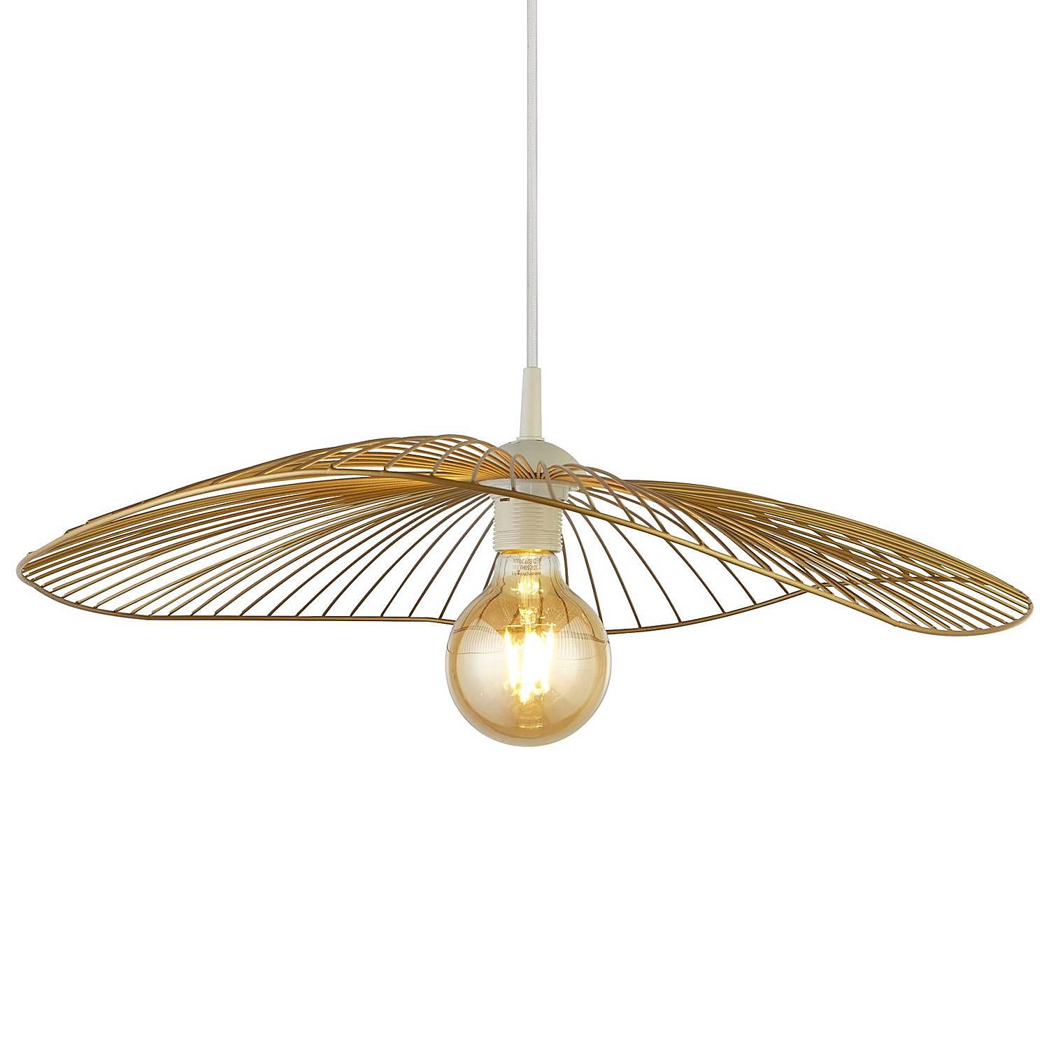 Pendelleuchte Wave Wire Gold 1