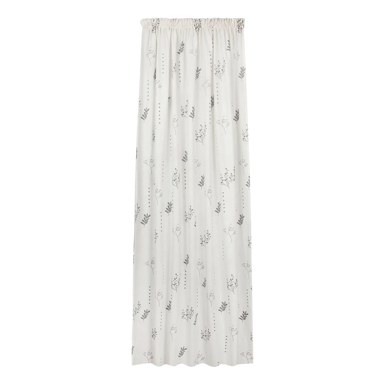 Fertigschal Annett Bio-Baumwolle Weiß / Grau Grau 0